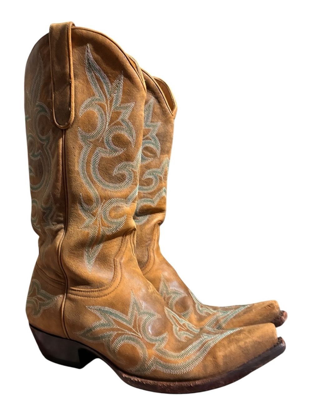Old Gringo | Rust Diego Cowgirl Boots Turquoise Gray Stitching